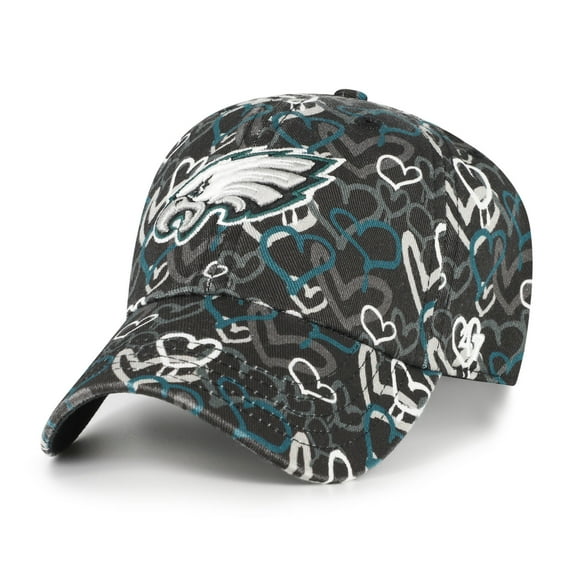 Girls Toddler '47 Black Philadelphia Eagles Mural Clean Up Adjustable Hat