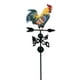 thumbnail image 1 of Veleta De Metal Gallo Pintado Veleta Decorada Adorno De Gallo De Hierro Para El Patio De La Choza Del Techo Que Indica La Dirección Del Viento Serendint HA034769-00, 1 of 6