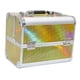 thumbnail image 2 of Estuche de tren para maquillaje, caja de cosméticos de belleza con asa de transporte, organizador portátil de almacenamiento de joyas de gran amarillo, 2 of 9