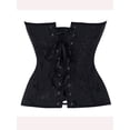 thumbnail image 4 of YouLoveIt Corset for Women Satin Underbust Corset Bustier Waist Training Cincher Plus Size Corsets Plus Size Overbust Bridal Corset Bustier Bodyshaper Top, 4 of 7