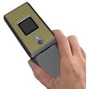 Case for CAT S22 Flip Phone, Nakedcellphone Slim Hard Shell Communicator Protector Cover - BOLDLY GOLD