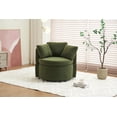 thumbnail image 2 of Swivel Barrel Chair, Oversize Round Swivel Accent Chair with Storage, 360 Degree Swivel Round Sofa Chair with 3 Pillows for Living Room, Lounge, 2 of 8
