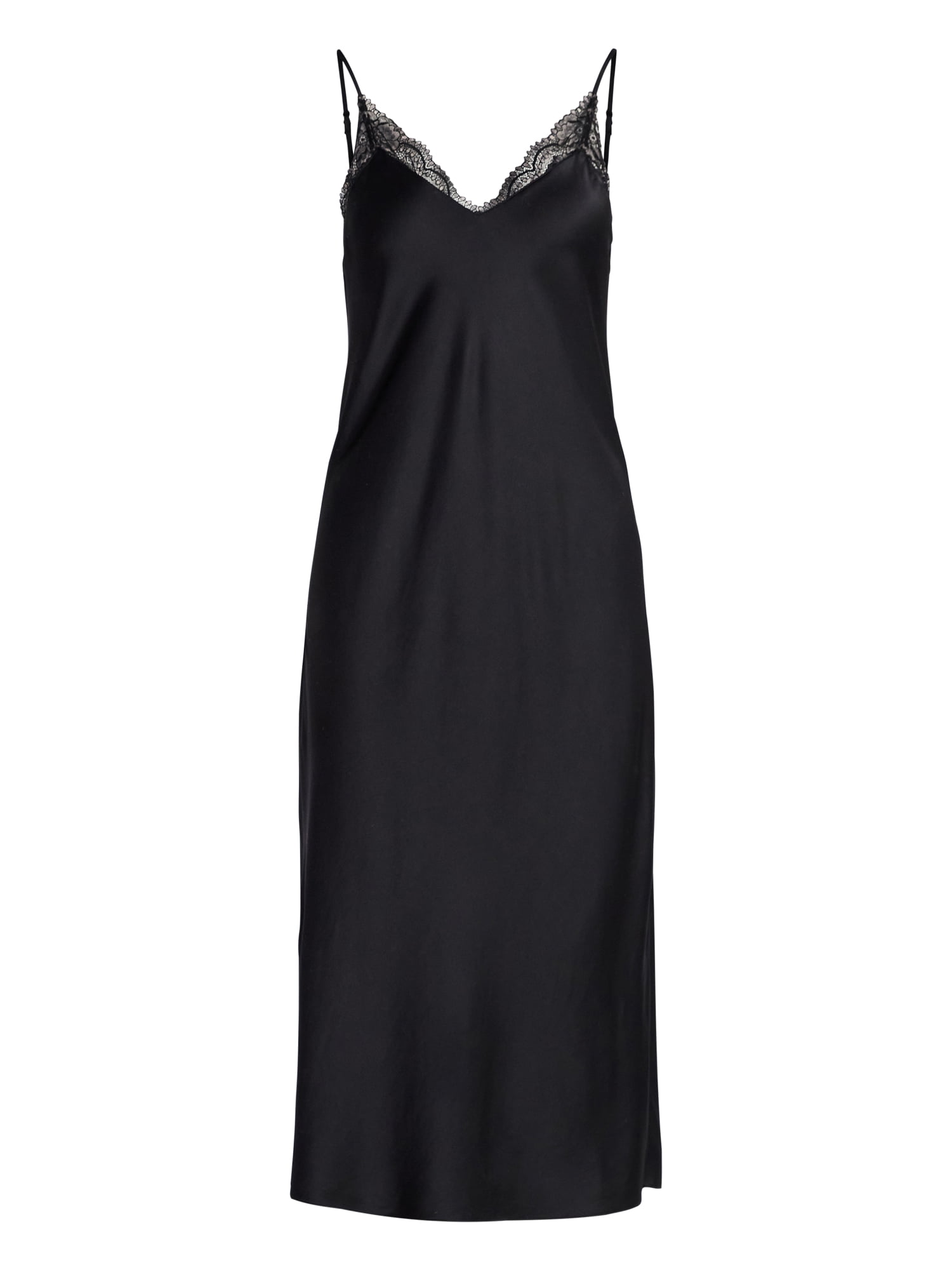 Joyspun Women’s Satin Midi Chemise, Sizes S-3X