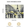thumbnail image 3 of Orinice Eiffel Tower Street Scene Yellow Umbrellas Fine Art Poster Print Wall Painting for Home Decor  Fashion Kitchen Wall Pictures Canvas Living Room Bedroom Office Wall Decor 20x16in, 3 of 6