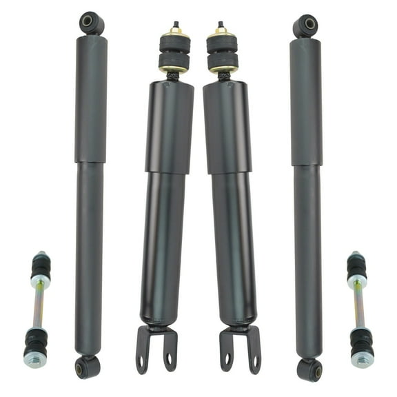 TRQ Front Rear Shock Absorber Sway Bar Link Suspension Kit 6pc New for 4WD PSA63622 Fits select: 1999-2007 CHEVROLET SILVERADO, 1999-2007 GMC NEW SIERRA