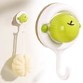 thumbnail image 2 of Suction Cup Hook,Decoration Hanger,Vacuum Suction Hook for Kitchen,Removable Wall Hooks for Window Glass Door,No Drilling Wall Hooks with Strong Hold,Shower Hooks for Inside Shower,Green,1PC,3.6", 2 of 5
