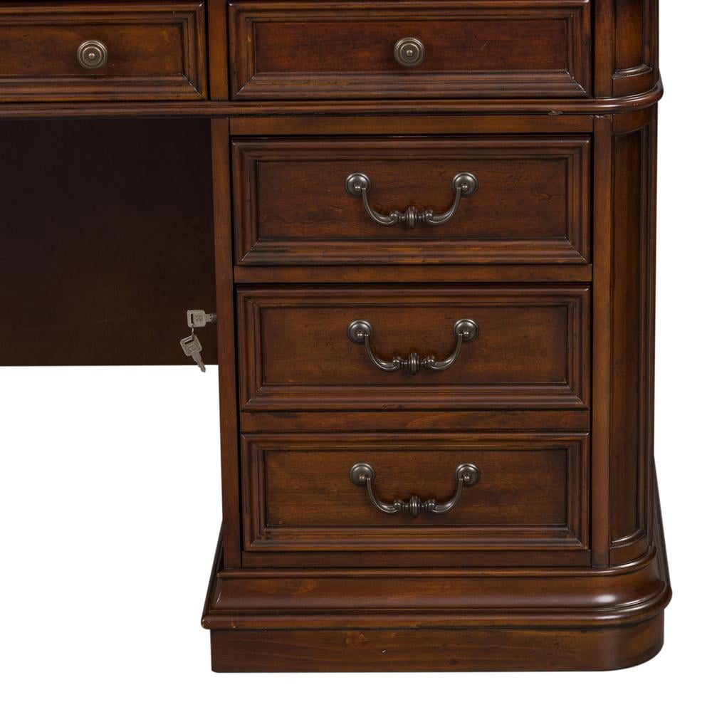Liberty Furniture Industies, INC Brayton Manor Jr Executive Desk in Cognac