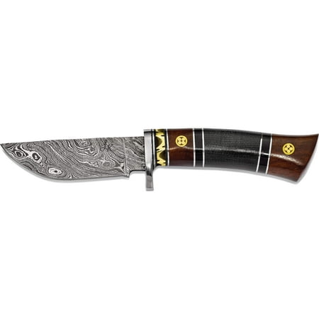 Fashion Damascus Steel 256 Layer Fixed Blade Tali Wood/Buffalo Horn Handle Knife Made In Pakistan kn53440