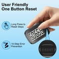 thumbnail image 4 of Hootek 3D Pedometer for Walking, Simple Step Counter with Large Digital Display, Step Tracker with Removable Clip Lanyard, Accurately Track Steps for Men Women Kids Adults Seniors, Black, 4 of 7