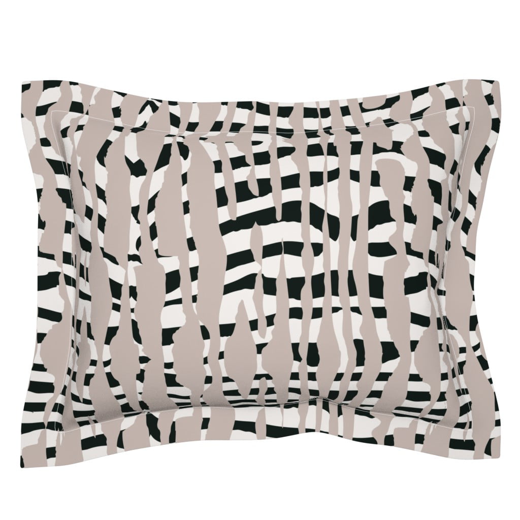 20" x 30" New Lot of 2 Microfiber Pillow Sham ZEBRA Striped Animal Print 
