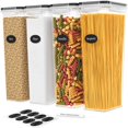 thumbnail image 1 of Contenedores de almacenamiento de pasta DWËLLZA KITCHEN, 2,8 L, 4 unidades, herméticos, 1 of 8