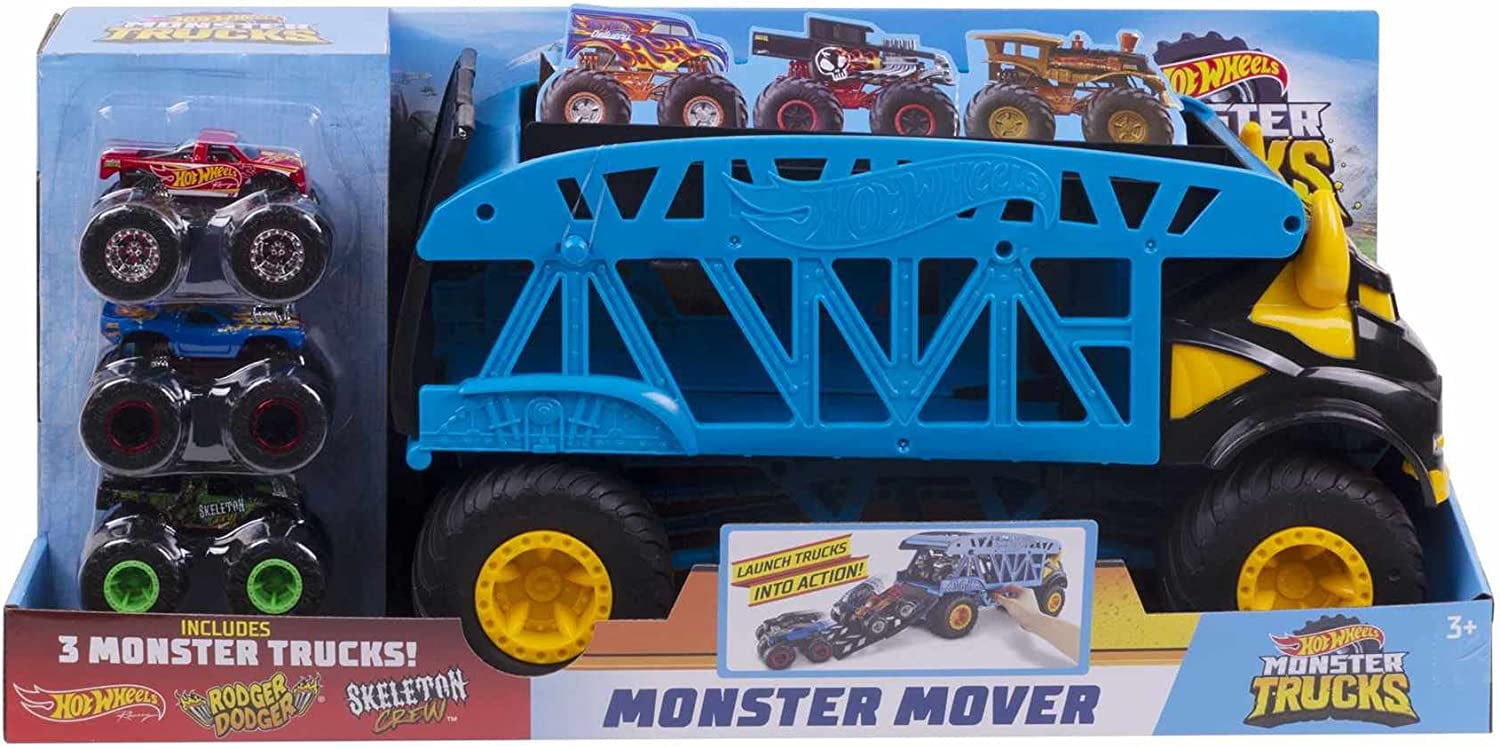 Hot Wheels Monster Trucks Monster Mover, Gift Idea for Kids Ages 3 Years  Old & Up