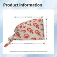 thumbnail image 5 of Salouo Crab Lobster 1 Print Adjustable Working Caps,1 Pcs Working Hats Elastic Scrub Hats Elastic Tie Back Hats Unisex Nurse Scrub Cap Nurse Hats ,One Size, 5 of 7