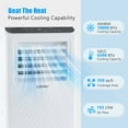 thumbnail image 4 of Costway 6500 BTU(10000 BTU ASHRAE) Portable Air Conditioner 3 -in-1 Air Cooler Dehumidifier Fan 24H Timer, 4 of 11