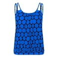thumbnail image 6 of idosla Womens Blouson Tankini Top Only Loose Fit Swim Top No Bottom Modest Swimsuit (Blue, S), 6 of 8
