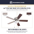 thumbnail image 2 of Prominence Home Alvina 44" Indoor LED Ceiling Fan with Pull Chain, Satin Nickel, 2 of 9
