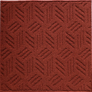 Mainstays Solid High Low Loop Kitchen Mat 18in x 27in Red Sedona