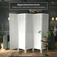 thumbnail image 5 of Handmade Beadboard 70-inch Room Divider (China) 5 Panel White, 5 of 5