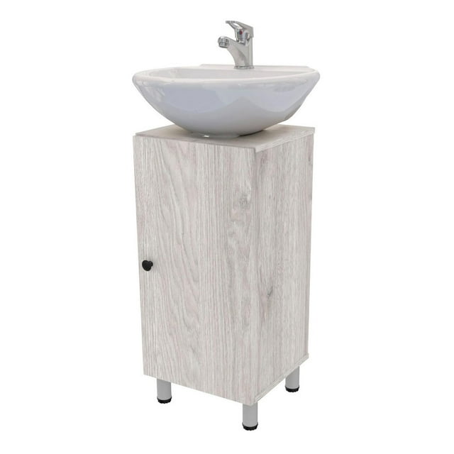 Gabinete De Baño Para Lavabo Dena Maderkit Ceniza C/p