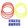 thumbnail image 2 of Ring Game with Connectors, Cognitive Development Enhanced Coordination Ring Game Set Interactive  for Backyard, 2 of 7