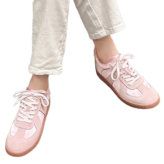 Casual Walking Shoes for Women Slip On Sneakers Non Slip Work Shoes Comfortable Lace Up Tennis Shoes