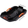 thumbnail image 2 of Snow Sled, Kids Toboggan Sled, Single Person Sled, Pull Rope Handle, Winter Sledding Gear, Outdoor Winter Activity, Black, 2 of 4