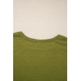 thumbnail image 6 of Trendy Fern Green Long Sleeve Top with Floral Mesh Sleeves - Perfect for Casual Days | [ZhiHiMeRi] | (US 8-10)M, 6 of 11