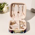 thumbnail image 6 of Elephant Travel Portable Square Jewelry Stand Organizer Storage Box for Rings, Earrings, Necklaces, Bracelets - Suitable for Girls and Women, 6 of 6