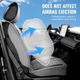 thumbnail image 5 of VEVOR Seat Covers, Universal Car Seat Covers Front Seats, 2pcs Faux Leather Seat Cover, Semi-enclosed Design, Detachable Headrest and Airbag Compatible, for Most Cars SUVs and Trucks Gray, 5 of 9