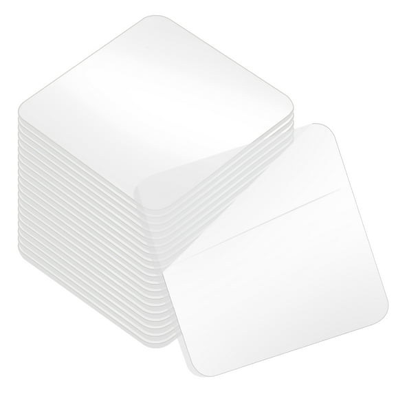 50Pcs Double Sided Tape Heavy Duty, 1.97" x 0.79" Clear Sticky Adhesive Nano Tape Pre-Cut Rectangle Mounting Tape Removable Picture Hanging Wall Tape for Poster Picture