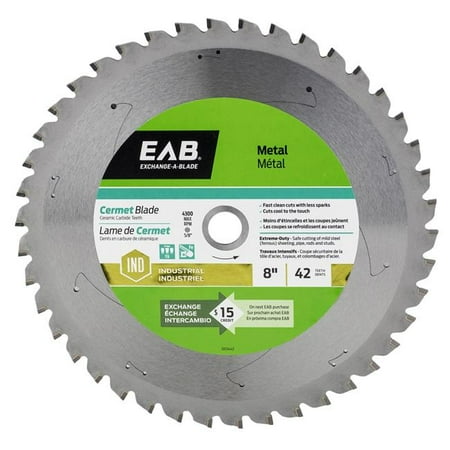 

Exchange-A-Blade 1017442 8 in. x 42 Teeth Metal Cutting Cermet Industrial Recyclable Exchangeable Saw Blade