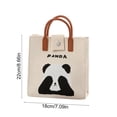 thumbnail image 3 of BAOPAI Cute Pandas Tote Bag With Soft Rubber Handles Versatile Daily Casual Shoulder Bag For Shopping Travel Work, 3 of 6