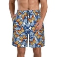 thumbnail image 2 of Uemuo Colorful Butterfly1 Pattern Men's Swim Trunks Hawaiian Beach Bathing Suit Swimsuits Beach Quick-Dry Shorts with Pockets-XX-Large, 2 of 9