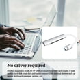 thumbnail image 4 of kurtrusly Répartiteur USB Dock pour Ordinateur Portable Convertisseur Alliage 1-drag-4 Accessoire Informatique, USB 3.0, Argent, 4 of 9