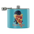 thumbnail image 2 of Pup-A-Roni Pepperoni Pizza Puppy Dog Humor Funny Stainless Steel 5oz Hip Drink Kidney Flask, 2 of 4