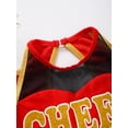 thumbnail image 5 of YIZYIF Kids Girls Cheer Leader Dance Dress Long Sleeve Cold Shoulder Team Uniform Dance Costume Outfit Red 8, 5 of 7
