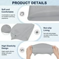 thumbnail image 2 of Uxcell Gorro de Natación de Silicona 1-Pack para Mujeres y Hombres, Sombrero de Natación Impermeable No Deslizante Duradero [Gris Claro], 2 of 6