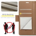 thumbnail image 6 of CaseMe Leather For Samsung Galaxy A37 5G Wallet Case with RFID Blocking, For Samsung Galaxy A37 5G Case Wallet for Women Men Card Holder Magnetic Clasp Kickstand Folio Case,Brown,For Galaxy A37 5G, 6 of 11