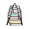 thumbnail image 2 of Bixox Cartoon Dinosaurs Printing Canvas Backpack Lightweight Casual Travel Backpack School Backpack Fits 15.6 Inch Notebook, 2 of 5