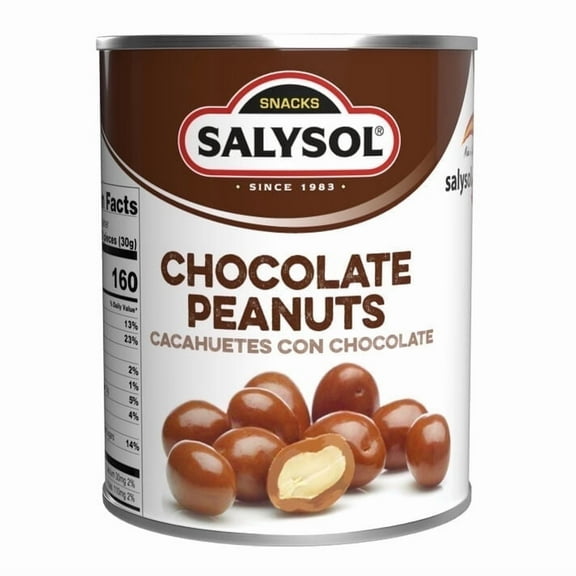 Salysol Chocolate Peanuts Snack Size 1.76 oz. 2 each Pack of 2