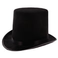 thumbnail image 1 of 3xSombrero Negro De Mago Sombrero De Halloween Sombrero De Jazz Negro Sunnimix Sombrero de copa de mago, 1 of 8