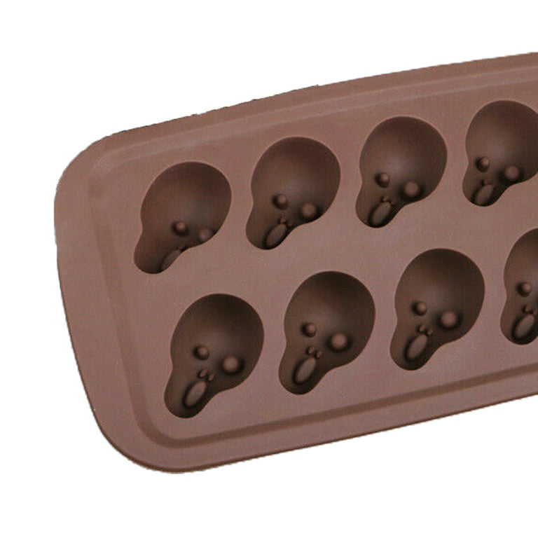 1pc Halloween Skull skeleton Chocolate Silicone Molds for DIY Cake