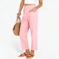 thumbnail image 5 of Womens Casual Wide Leg Long Sweatpants, Women Solid Color Comfy Soft Pants, Workout Gym Sports Clothes Spring Ladies Comfy Plus Size Trendy Outfits Lightweight Cute Fashion Dressy Clothes White, 5 of 7