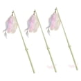 thumbnail image 2 of Juguete de plumas para gatos, juguete interactivo para gatos, caña de pescar para gatos, palo largo, gatito resistente maíz verde, 2 of 8