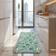 thumbnail image 4 of Light Green Christmas Village Pattern Kitchen Rug Mat,Kitchen Runner Rugs Non Skid Washable,Decorative Kitchen Floor Mats for Kitchen,Sink,Laundry,17"x47.2", 4 of 7