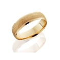 thumbnail image 2 of 6mm Hammered Mens Wedding Band 14K Yellow Gold Ring, 2 of 3