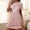 Pink, variant on BRGZLK Valentine's Day Nightgowns for Women Soft Cozy Loose Cotton Heart Print Sleepshirts Round Neck Short Sleeve Nightshirts Pink XXL