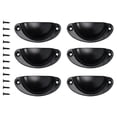 thumbnail image 4 of 6Pcs Cup handles Shell Pull Kitchen Cupboard Cabinet Door Furniture Drawer, 4 of 5