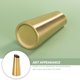 thumbnail image 3 of Greenadscape Florero Decorativo Dorado Para Arreglo Floral Con Superficie Y Textura, 3 of 8