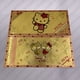 thumbnail image 3 of modelos de tarjetas doradas de hello kitty de anime famoso japonés, tarjeta con póster de gato bonito para regalos de cumpleaños y Navidad de niña, 3 of 4